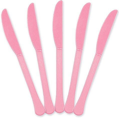 New Pink Plastic Knives | 20ct - Zurchers