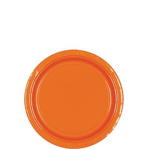 Orange Peel Dessert Paper Plates 6.75" | 20ct - Zurchers