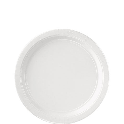 White Dessert Paper Plates 6.75'' | 20ct - Zurchers