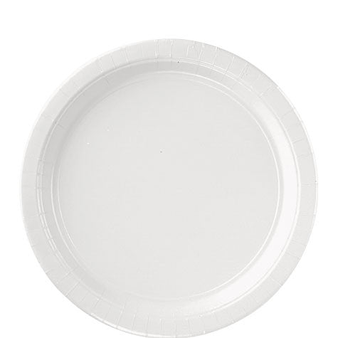 White Lunch Paper Plates 8.5'' | 20ct - Zurchers