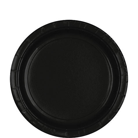 Black 8.5'' Paper Plates | 20ct - Zurchers