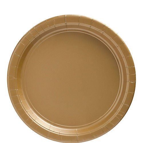 Gold Lunch Paper Plates 8.5" | 20ct - Zurchers