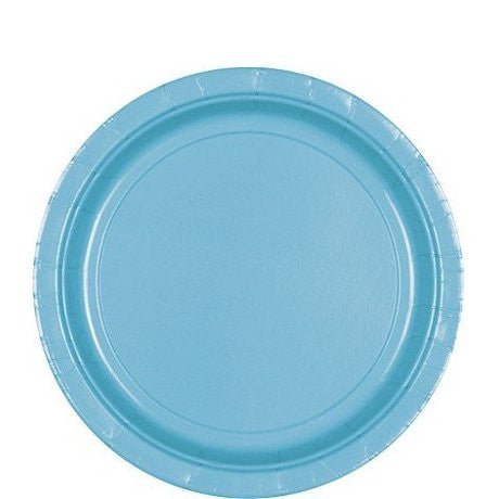 Caribbean Blue Lunch Paper Plates 8.5" | 20ct - Zurchers
