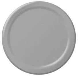 Silver Dinner Paper Plates 10" | 20ct - Zurchers