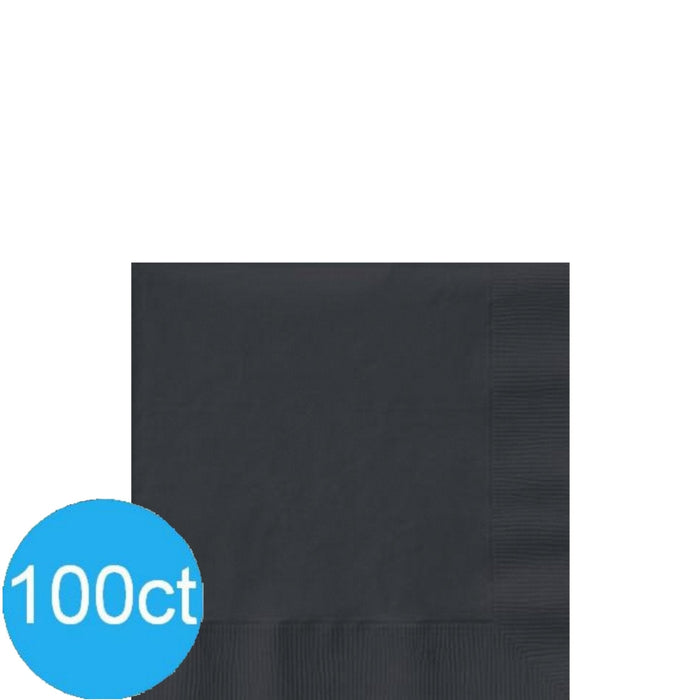 Black Beverage Napkins | 100ct - Zurchers