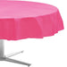 Bright Pink Round Table Cloth | 1ct, 84" Round - Zurchers