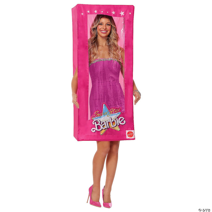 Adults Pink Barbie Box Costume – One Size| 1ct - Zurchers