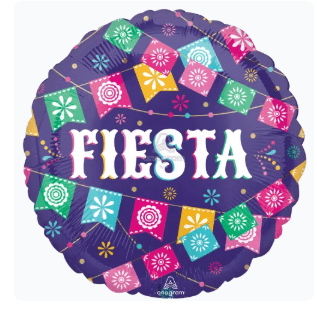 18" FIESTA TIME Mylar Balloon | 1ct