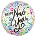 18" NEW YEAR SATIN CONFETTI CHEER SATIN - Zurchers