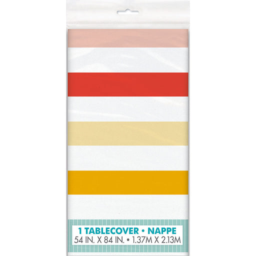Poolside Summer Plastic Tablecover, 54" x 84"