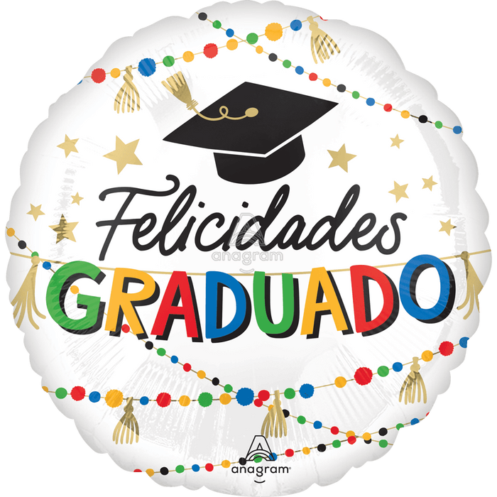 18in Grad Party Felicidades Graduado - Party Supplies