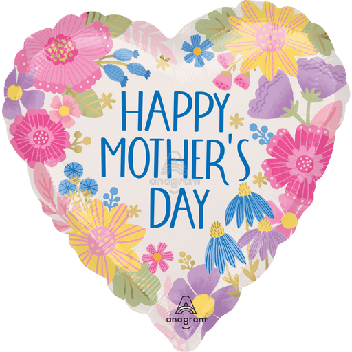 18in Happy Mother's Day Botanical | 1ct