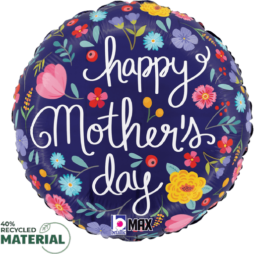 18in Happy Mother's Day Folk Floral | 1ct