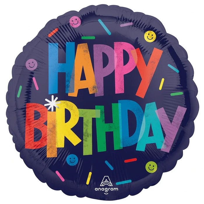 Bold Happy Birthday Mylar Balloon 18" | 1ct - Zurchers
