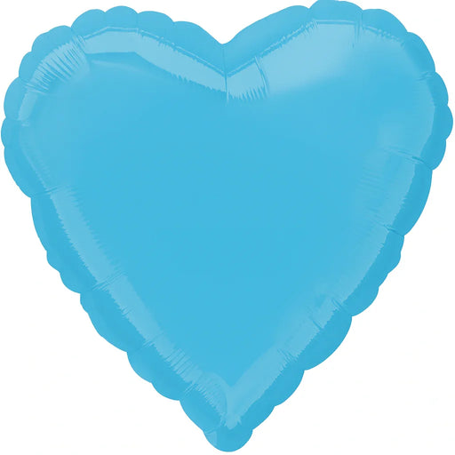 Caribbean Blue Heart Mylar Balloon 18" | 1ct - Zurchers