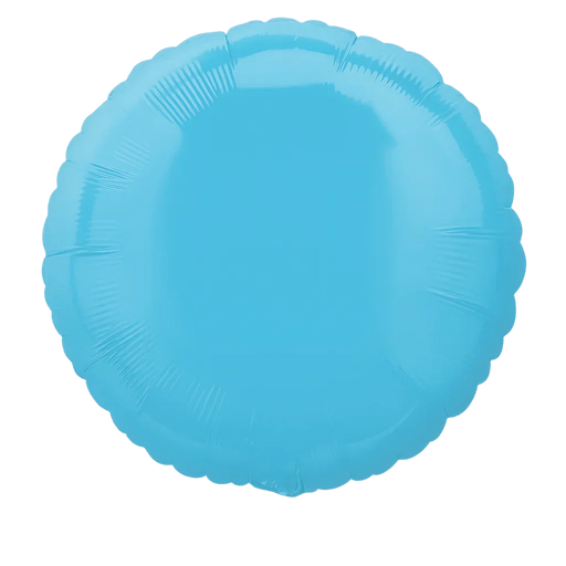 Caribbean Blue Round Mylar Balloon 18" | 1ct - Zurchers