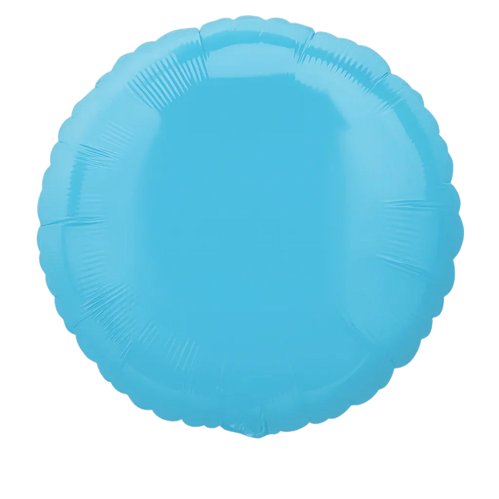 Caribbean Blue Round Mylar Balloon 18" | 1ct - Zurchers