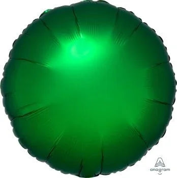 Satin Emerald Round Luxe Balloon 18" | 1ct - Zurchers