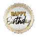 18" Happy Birthday Gold Dots Mylar Balloon | 1 ct - Zurchers