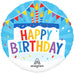 Happy Birthday Tiered Cake Mylar 18in | 1ct - Zurchers