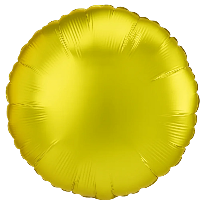 Lemon Satin Luxe Round Mylar Balloon 18" | 1ct - Zurchers