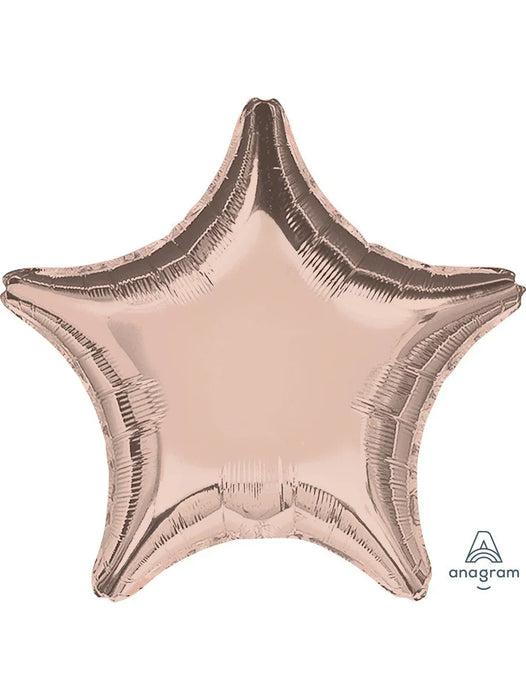 Rose Gold Star Mylar Balloon 18" | 1ct - Zurchers
