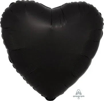 Onyx Satin Luxe Heart Balloon 18" | 1ct - Zurchers