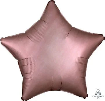 Rose Copper Satin Luxe Star Balloon 18" | 1ct - Zurchers
