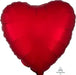 Sangria Satin Luxe Heart Balloon 18" | 1ct - Zurchers