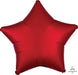 Sangria Satin Luxe Star Balloon 18" | 1ct - Zurchers