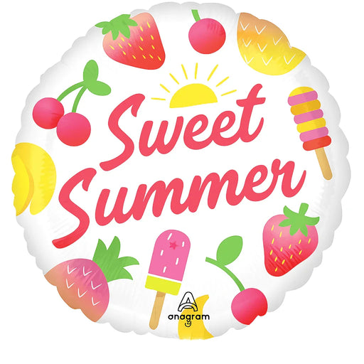 Sweet Summer Fruity Mix Mylar 18in | 1ct - Zurchers