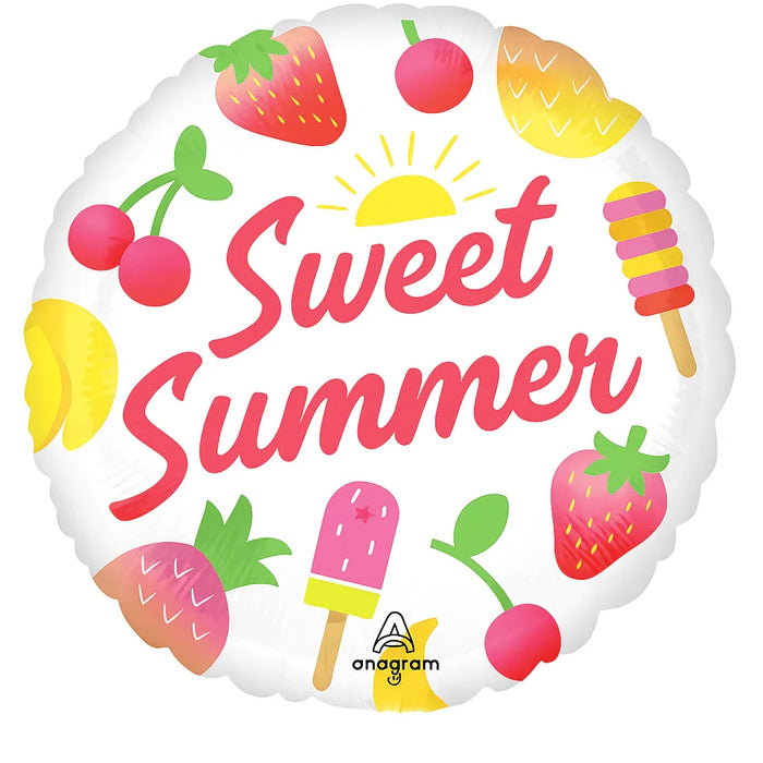 Sweet Summer Fruity Mix Mylar 18in | 1ct - Zurchers
