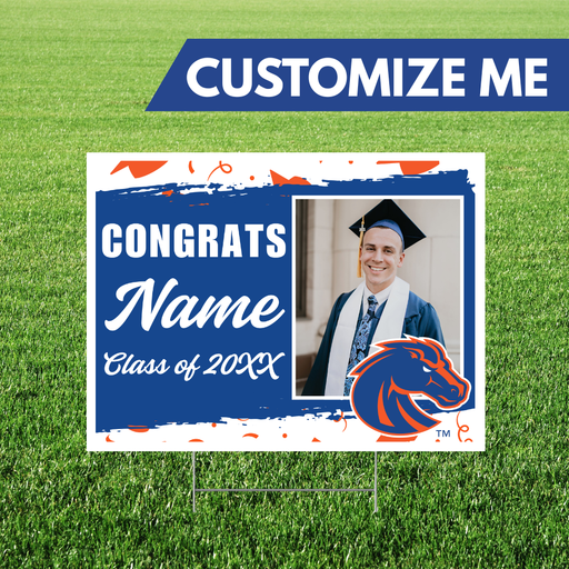 BSU Custom Grad Image & Name Yard Sign 24"x18" | 1ct