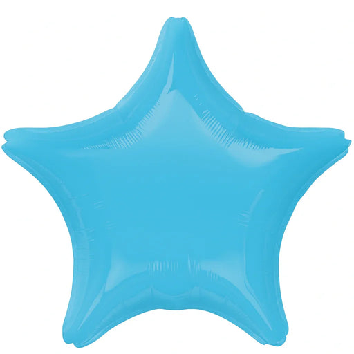 Caribbean Blue Star Mylar Balloon 19" | 1ct - Zurchers