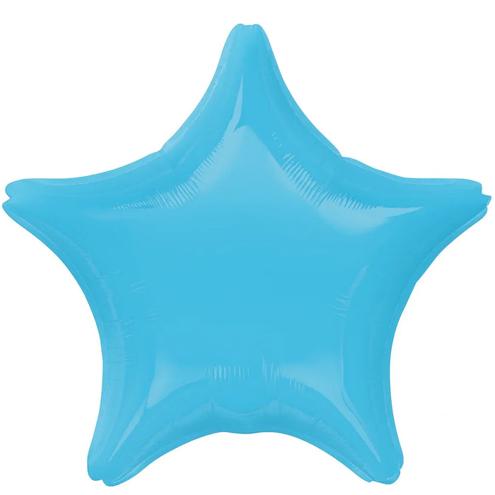 Caribbean Blue Star Mylar Balloon 19" | 1ct - Zurchers