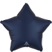 True Navy Satin Star Mylar Balloon 19" | 1ct - Zurchers