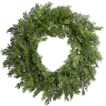 20" Juniper Wreath  Green | 1ct - Zurchers