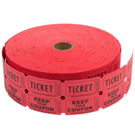 Red Double Ticket Roll | 2000 ct - Zurchers