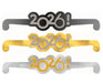 2026 New Years Glitter Glasses - Black, Silver, Gold 8ct - Zurchers