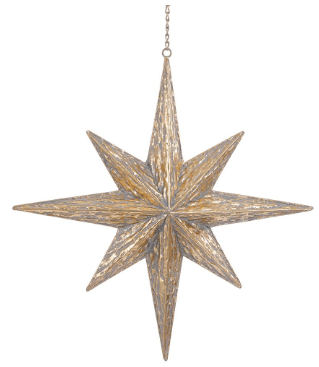 20.5" Star of Bethlehem Ornament Gold | 1ct - Zurchers
