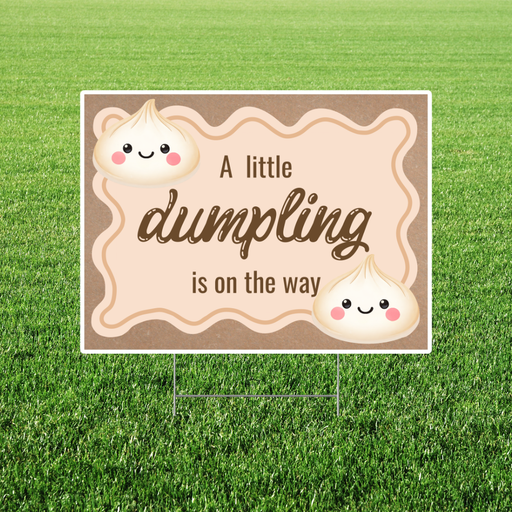 Dumpling Baby Yard Sign 18"x24" | 1ct