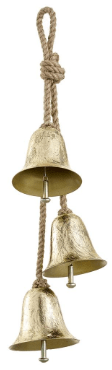 21" Bell Ornament x3  Gold Antique | 1ct - Zurchers