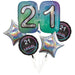 21st Birthday Balloon Bouquet | 5 pcs - Zurchers