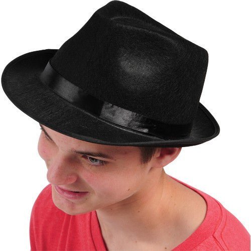 Black Felt Fedora, Adult | 1ct - Zurchers