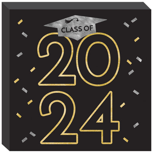 Class of 2024 Square Standing Plaque - 6 1/2" x 6 1/2"