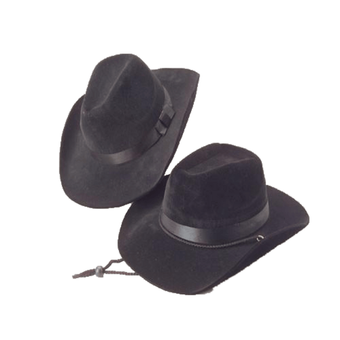 Black Felt Adult Cowboy Hat | 1ct - Zurchers
