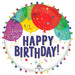 Happy Birthday Balloons PomPom Supershape Mylar 24" | 1ct - Zurchers