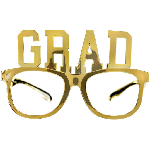 Gold Metallic "Grad" Glasses
