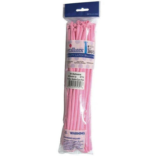 260 Sempertex Latex Balloon Pack, Bubble Gum Pink | 50 ct - Zurchers