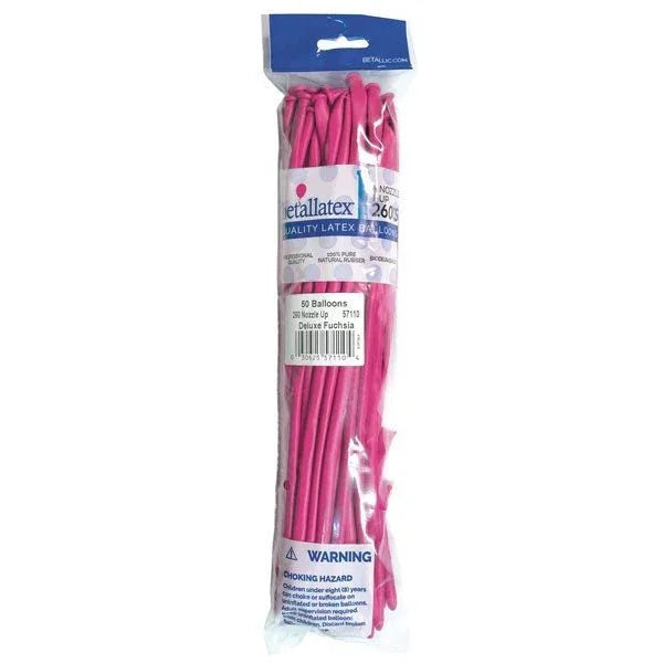260 Sempertex Latex Balloon Pack, Fuchsia | 50 ct - Zurchers